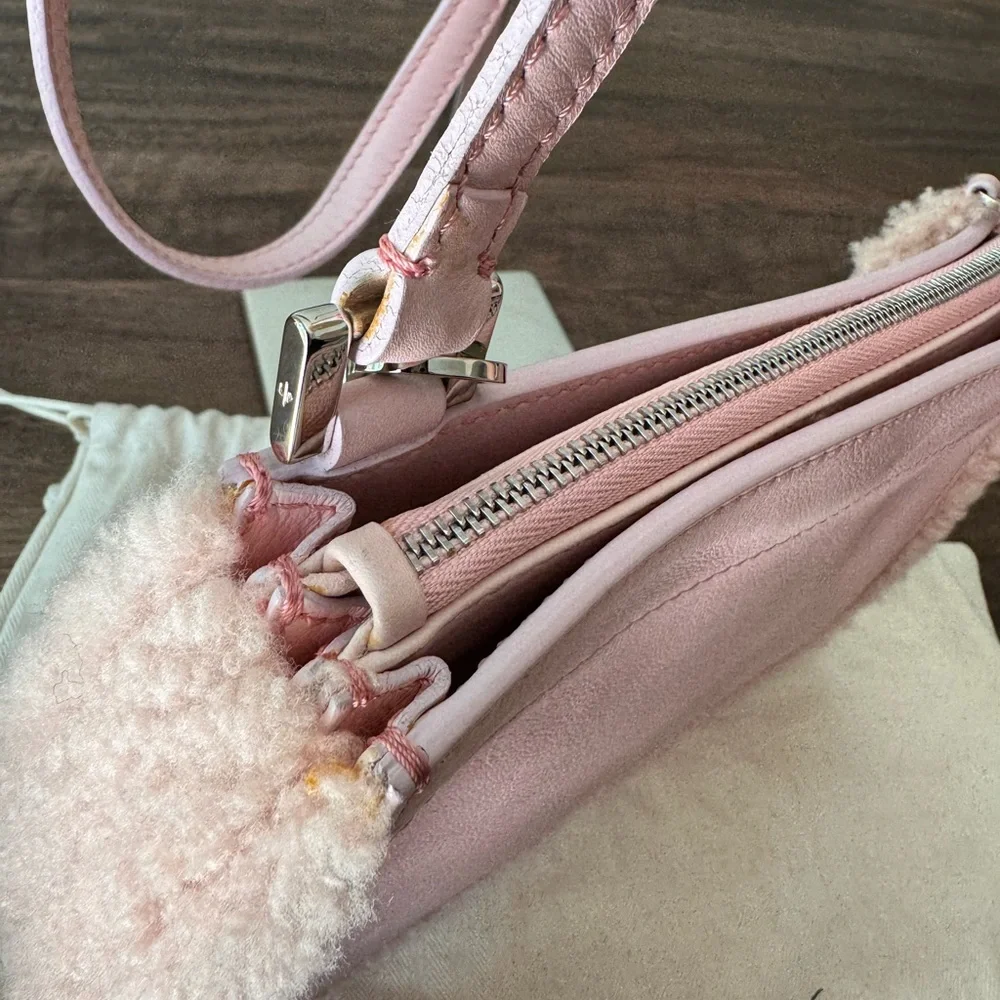 SOLD Loro Piana Shearling Leather Milky Way Bag - Picture 8 of 14